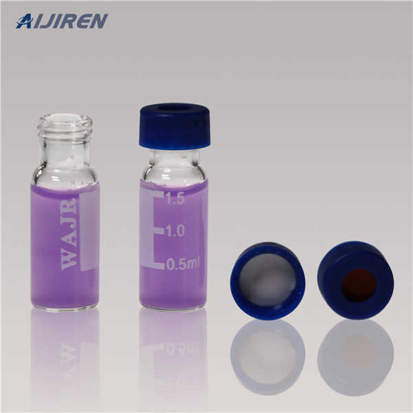 bonded PTFE/silicone slit septa chromatography vials snap top